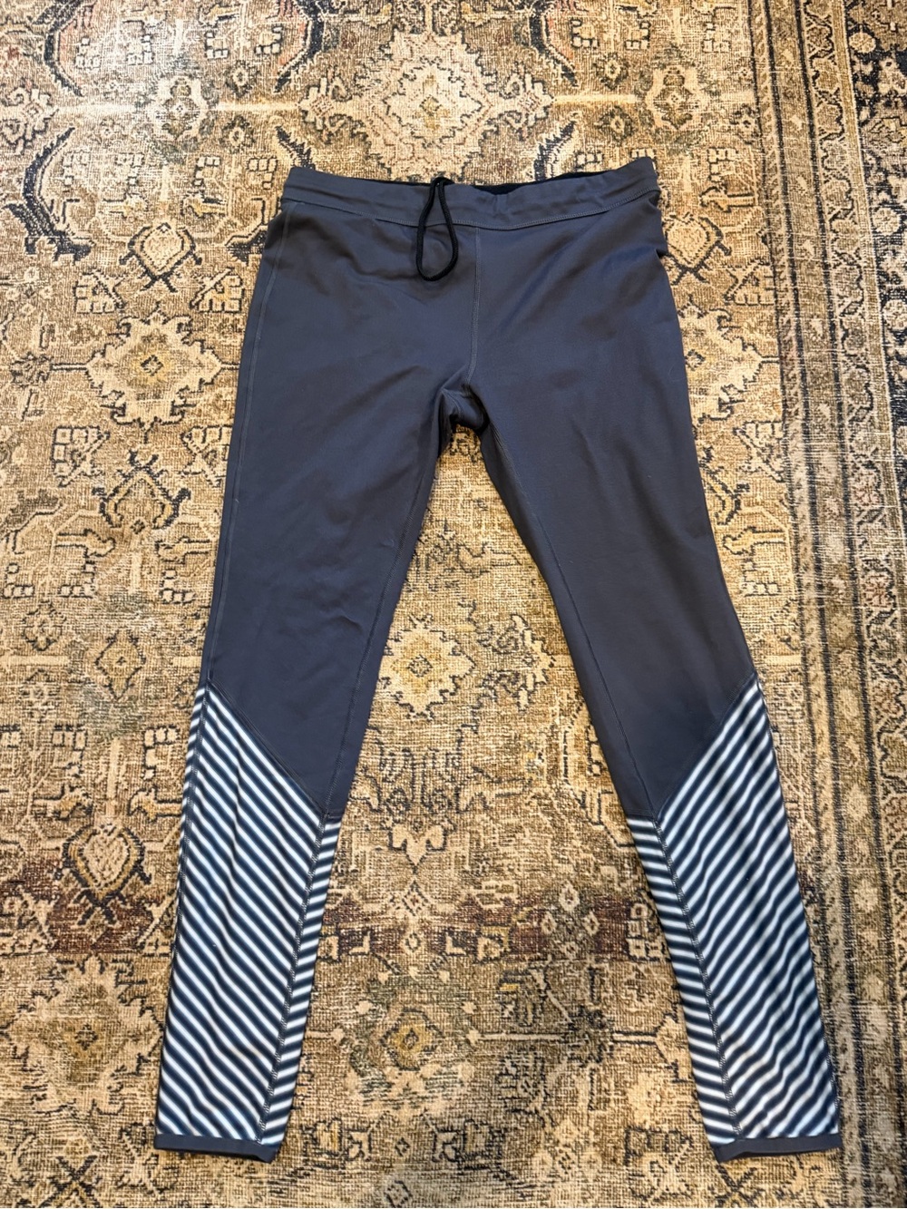 Mountain Hardwear Navy Blue Joggers with Striped Lower Panels